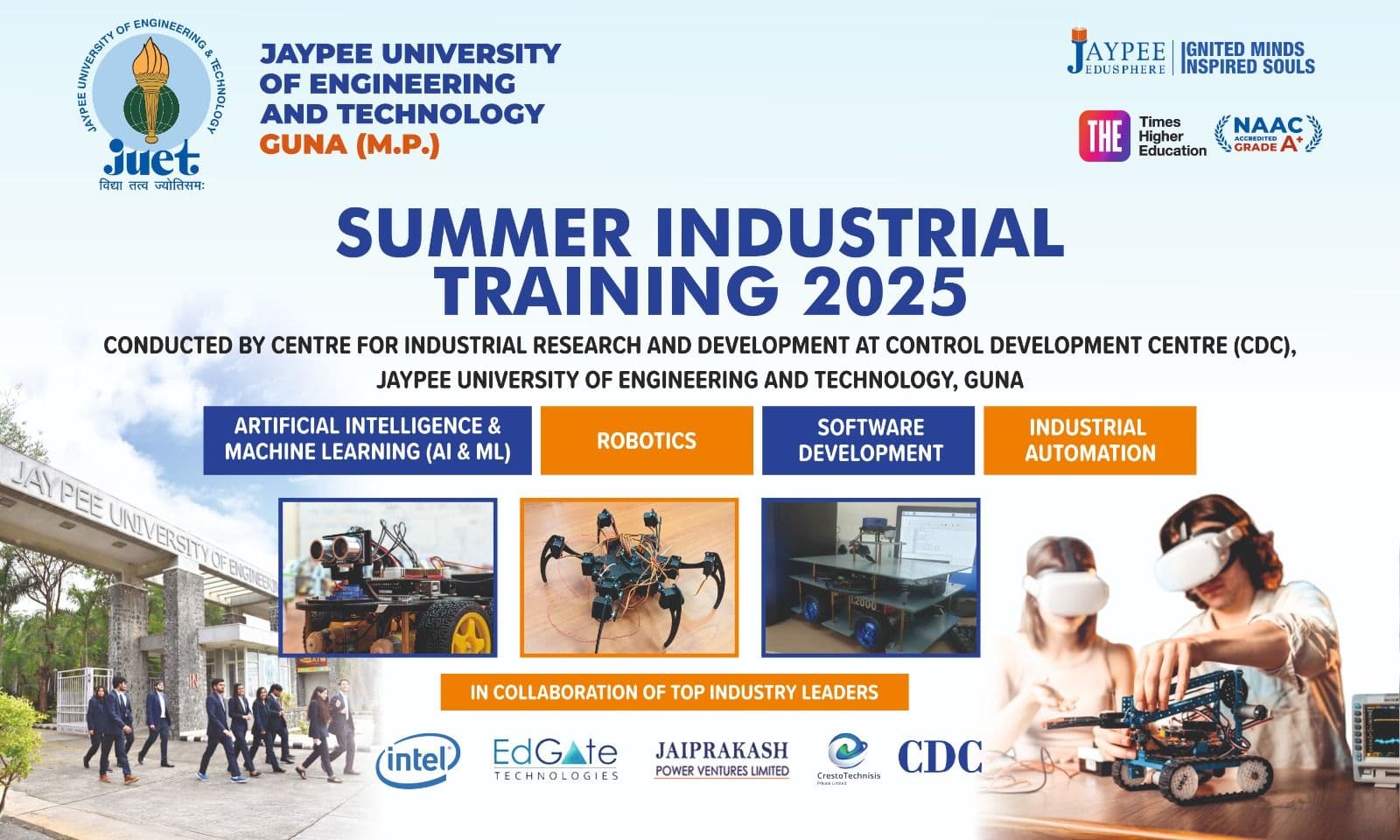 Summer Industrial Training 2025 - Program snapshot